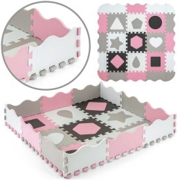 Mata piankowa puzzle Jolly Pink Grey Milly Mally