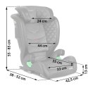 Fotelik samochodowy Nukido Louis czarno-szary 15-36 kg ISOFIX Nukido