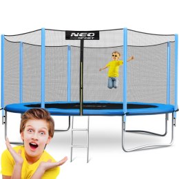 Trampolina ogrodowa 14ft/435cm z siatką zewnętrzną i drabinką Neo-Sport Neo-Sport