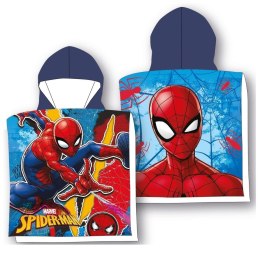 Ręcznik ponczo z kapturem 55x110 Spiderman Faro