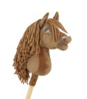 Hobby Horse Mały koń na kiju Premium - jasny kasztan A4 Super Hobby Horse