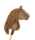 Hobby Horse Mały koń na kiju Premium - jasny kasztan A4 Super Hobby Horse