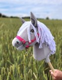 Hobby Horse Mały koń na kiju Premium - siwy III A4 Super Hobby Horse