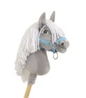 Hobby Horse Mały koń na kiju Premium - siwy III A4 Super Hobby Horse