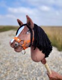 Hobby Horse Mały koń na kiju Premium - gniady A4 Super Hobby Horse