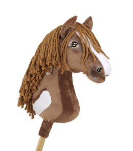 Hobby Horse Duży koń na kiju Premium - western II gniady z brązową grzywą A3 Super Hobby Horse