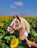 Hobby Horse Duży koń na kiju Premium - western III gniady z jasną grzywą A3 Super Hobby Horse