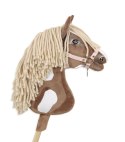 Hobby Horse Duży koń na kiju Premium - western III gniady z jasną grzywą A3 Super Hobby Horse