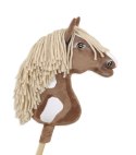 Hobby Horse Duży koń na kiju Premium - western III gniady z jasną grzywą A3 Super Hobby Horse