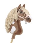 Hobby Horse Duży koń na kiju Premium - western III gniady z jasną grzywą A3 Super Hobby Horse