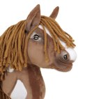 Hobby Horse Mały koń na kiju Premium - western II gniady z ciemną grzywą A4 Super Hobby Horse