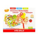 OWOCOWA MATEMATYKA DREWNO ZABAWKA EDUKACYJNA SMILY PLAY SMILY