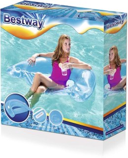 Fotel LAZY do pływania 152x99 Bestawy niebieski BESTWAY