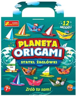 Planeta origami Statki Żaglówki 12 modeli Zrób to sam RANOK