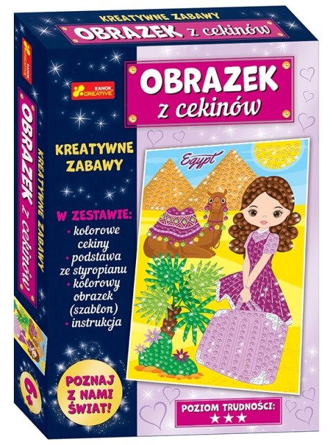 Podróże Egipt Piramidy cekinowy obrazek Ranok RANOK