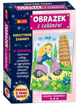 Podróże Krzywa Wieża w Pizie Włochy cekinowy obrazek Ranok RANOK