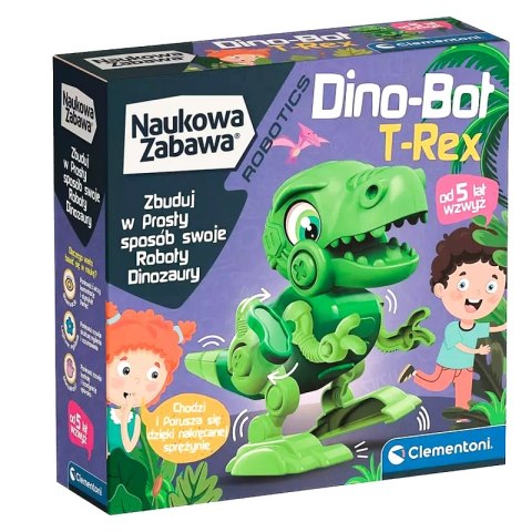 Dino-Bot T-Rex Naukowa Zabawa Clementoni Robotics CLEMENTONI