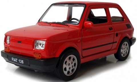 WELLY MALUCH FIAT 126P 1:34 SAMOCHÓD KOLEKCJONERSKI czerwony WELLY