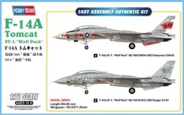 Model plastikowy Samolot F-14A Tomcat VF-1 Wolf Pack Hobby Boss