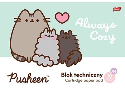 Blok Techniczny Pusheen The Cat Kotek 10 Arkuszy A4 ST.MAJEWSKI