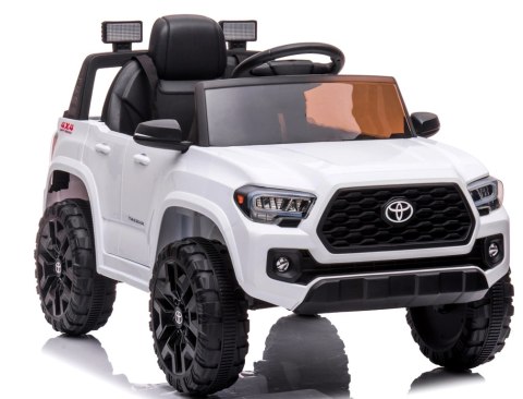 Toyota Tacoma biały , miękki fotelik pilot Licencja Toyota