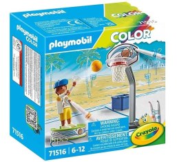 Zestaw z figurkami Color 71516 Skater z piłką do koszykówki Playmobil