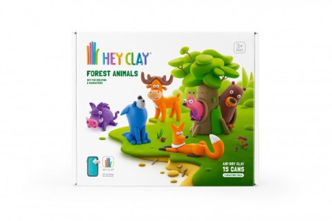 Masa plastyczna Hey Clay Zestaw Zwierzęta leśne Tm Toys