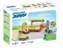 Zestaw z figurkami Junior 71691 Ekologiczny stragan z wózkiem widłowym Playmobil