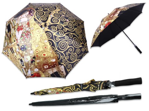 Parasol automatyczny - G. Klimt, Pocałunek i Drzewo życia (CARMANI) CARMANI