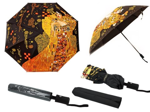 Parasol automatyczny, składany - G. Klimt, Adela (dekoracja na wierzchu) (CARMANI) CARMANI