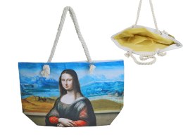 Torba z uszami ze sznurka - L. Da Vinci, Mona Lisa HANIPOL