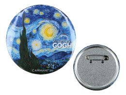 Kpl. 10 przypinek - V. van Gogh, Gwiaździsta Noc (CARMANI) CARMANI