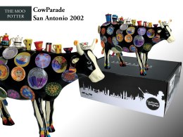 CowParade Houston 2001, The Moo Potter, autor: Meredith McCord. HANIPOL