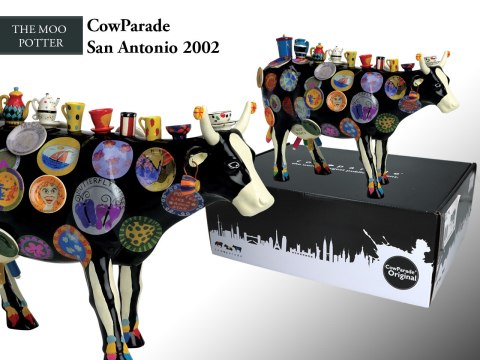 CowParade Houston 2001, The Moo Potter, autor: Meredith McCord. HANIPOL