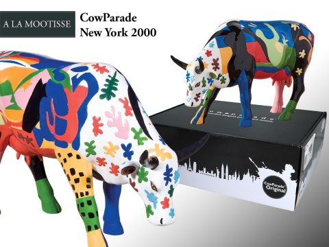 CowParade New York 2000, A La Mootisse, autor: AimΘe Esposito & Mary Louise Gladstone. HANIPOL