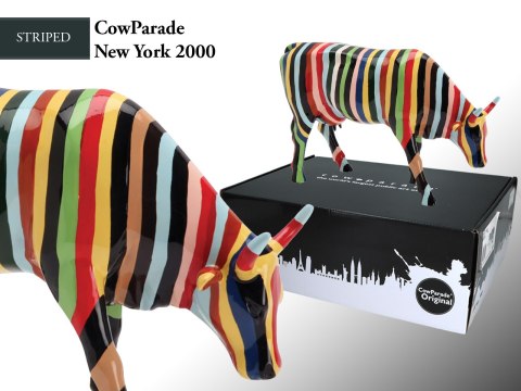 CowParade New York 2000, Striped, autor: Cary Smith. HANIPOL