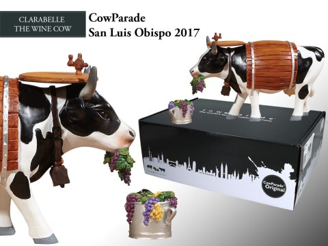 CowParade San Luis Obispo 2017, Clarabelle the Wine Cow, autor: Ken & Rod Gouff HANIPOL