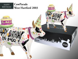 CowParade West Hartford 2003, Happy Birthday, autor: Juan Andreu & Mike Dowdall. HANIPOL