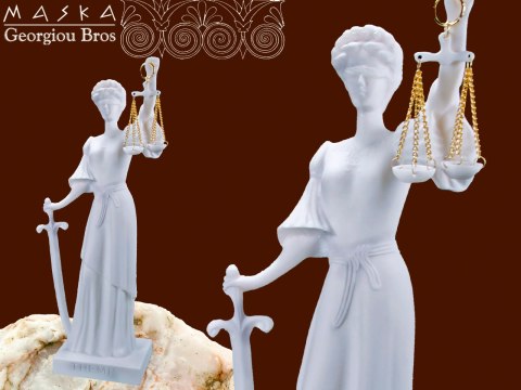 Figura - Temida -alabaster grecki MASKA