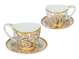 Filiżanka espresso Vanessa - G. Klimt, Drzewo życia, białe tło (CARMANI) CARMANI