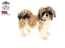 Figurka - pies Brown&White Shihtzu LEONARDO ENGLAND