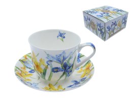 Filiżanka śniadaniowa ze spodkiem - Iris (FBCh) BROOKES EMPIREWARE