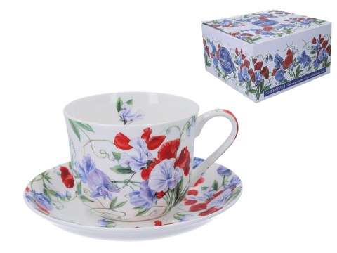 Filiżanka śniadaniowa ze spodkiem - Sweet Pea (FBCh) BROOKES EMPIREWARE