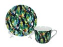 Filiżanka śniadaniowa ze spodkiem - Tropical Birds (FBCh) BROOKES EMPIREWARE