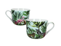 Filiżanka śniadaniowa ze spodkiem - Tropical Safari (FBCh) BROOKES EMPIREWARE