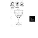 Kieliszek do martini Classic Cocktails Optic, 250ml RONA