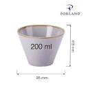 Miska stożkowa Ashen 200 ml Porland