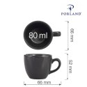 Filiżanka elegancka do espresso Coal 80 ml Porland