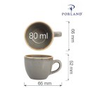 Filiżanka elegancka do espresso Stone 80 ml Porland