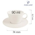 Filiżanka do espresso elegancka Line 90 ml Porland